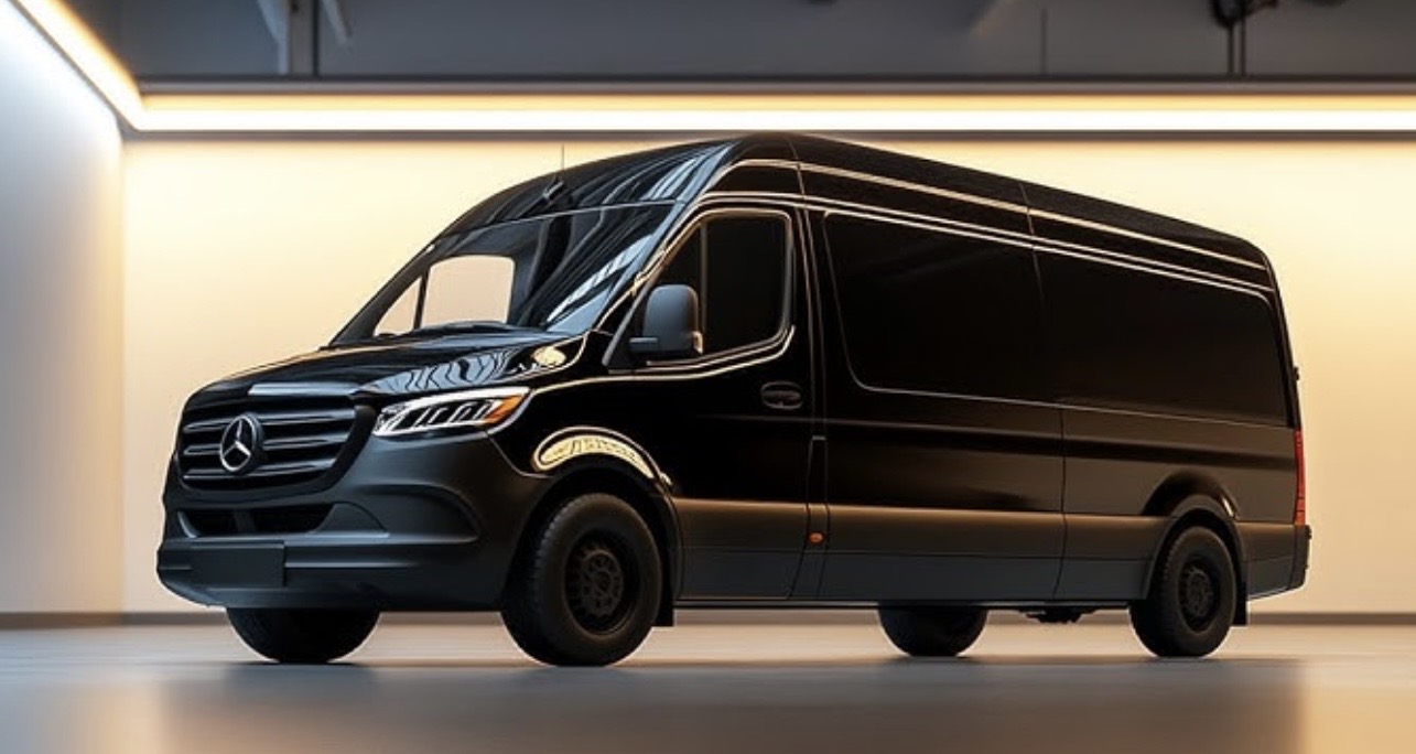 Mercedes Sprinter van for group transportation up to 12 passengers in Kansas City